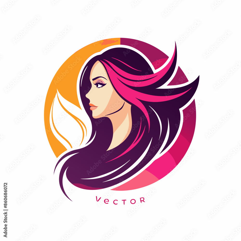 vector-template-abstract-logo-for-woman-salons-and vector-template-abstract-logo-for-woman-salons-and