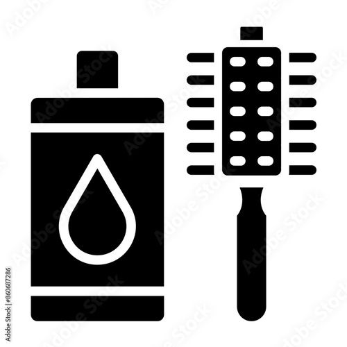 Vector Design Haircare Icon Style