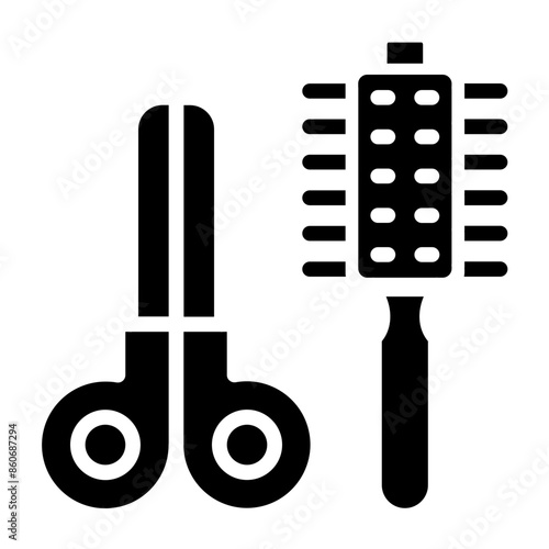 Vector Design Grooming Icon Style
