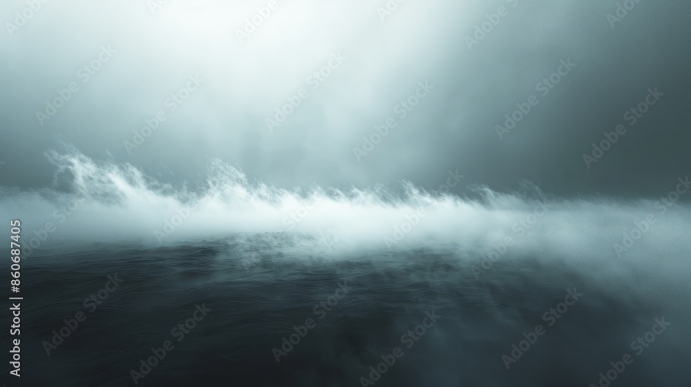 Hazy sky over water Hazy sky over water