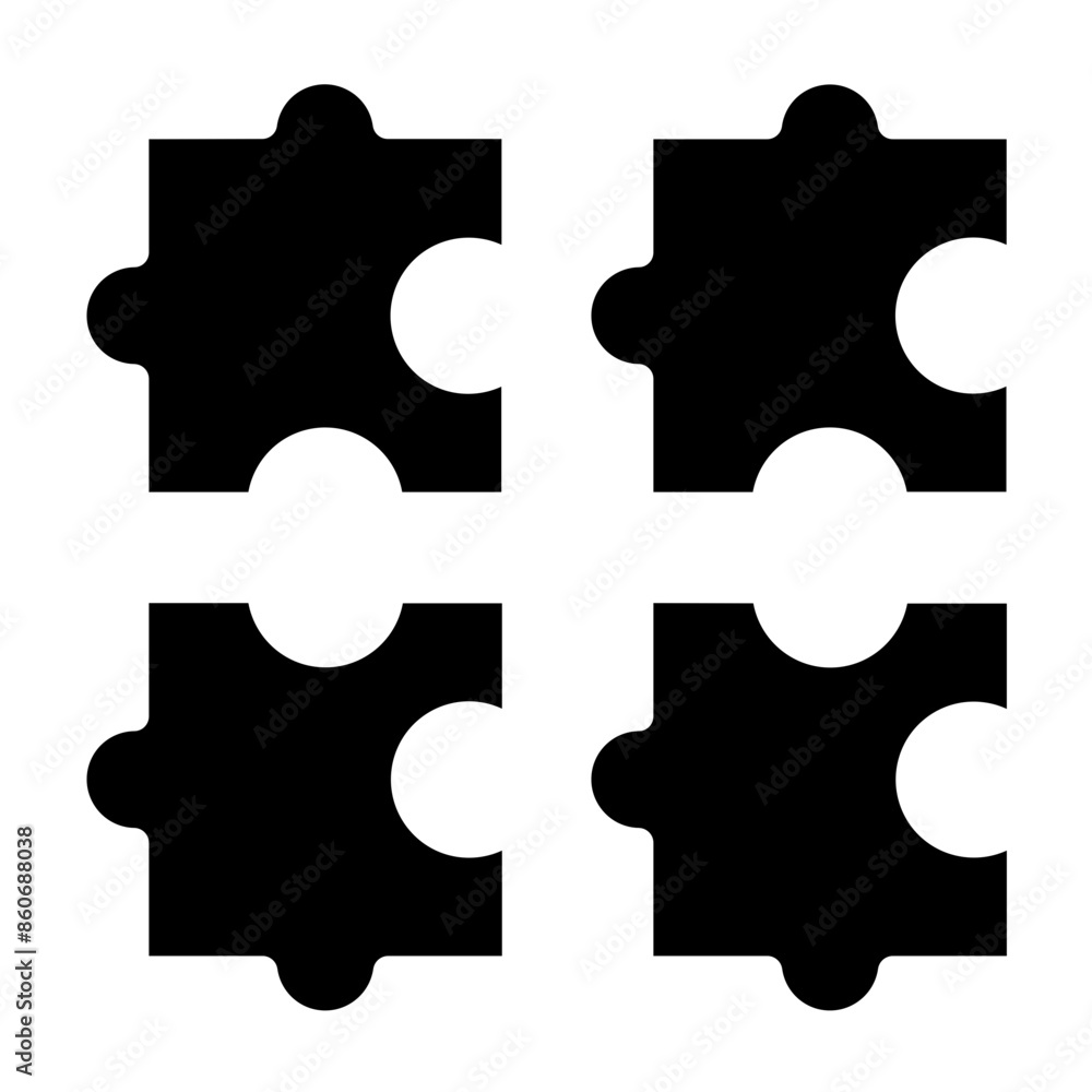 Obraz premium Vector Design Puzzles Icon Style