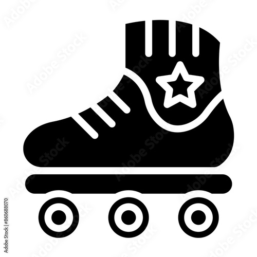 Vector Design Rollerblades Icon Style