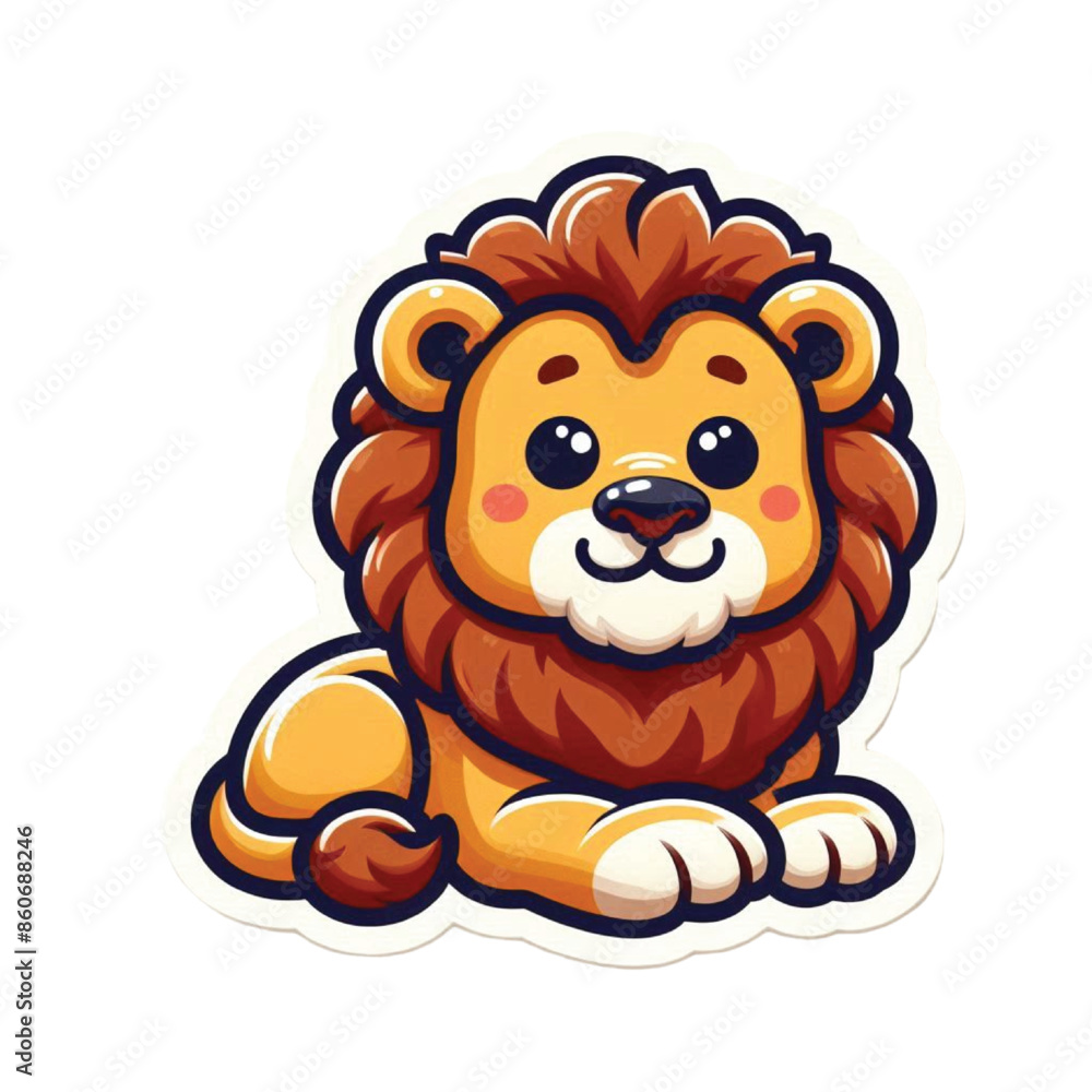 Lion sticker Lion sticker