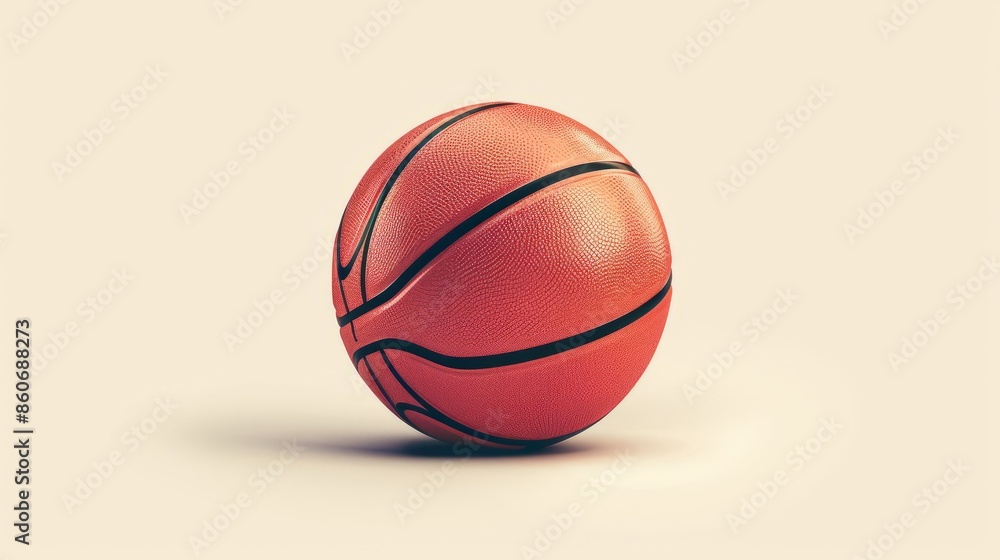 Basketball on a white background Basketball on a white background