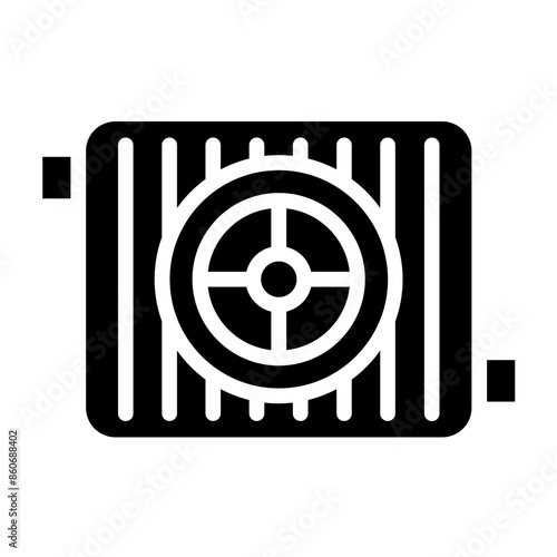 Vector Design Radiator Icon Style