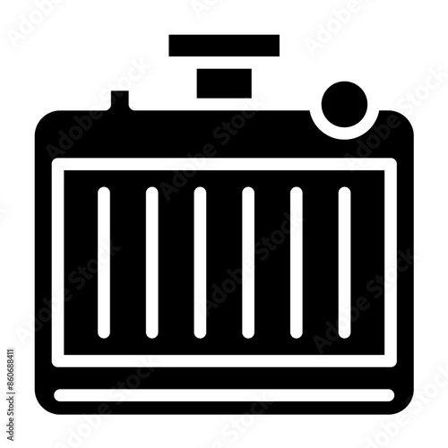 Vector Design Radiator Cap Icon Style