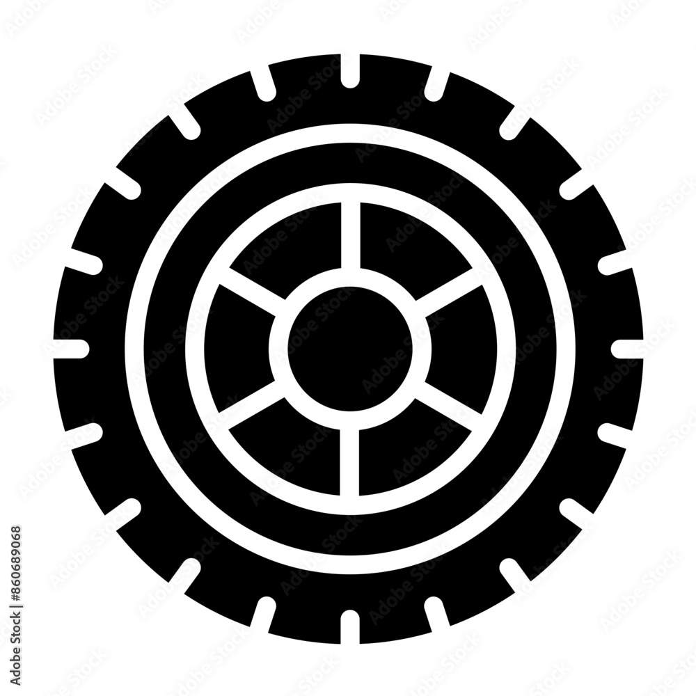 Fototapeta premium Vector Design Tire Patch Icon Style