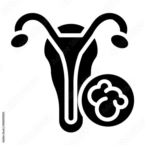 Vector Design Vaginal Cancer Icon Style