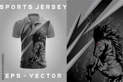 Sports Jersey Vector Illustration Background EPS