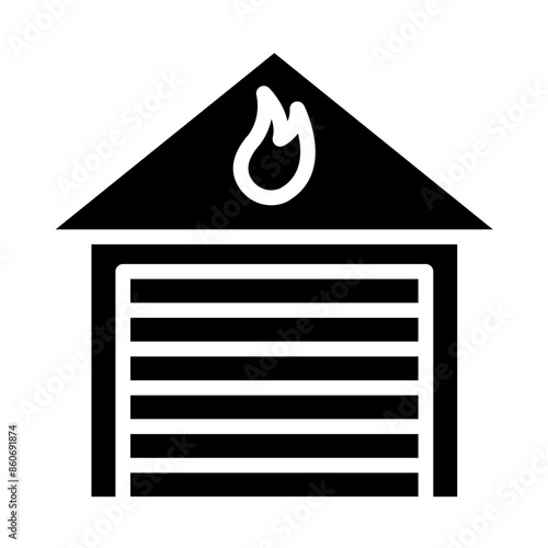 Vector Design Fire Station Icon Style