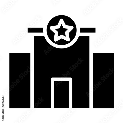 Vector Design Police Station Icon Style