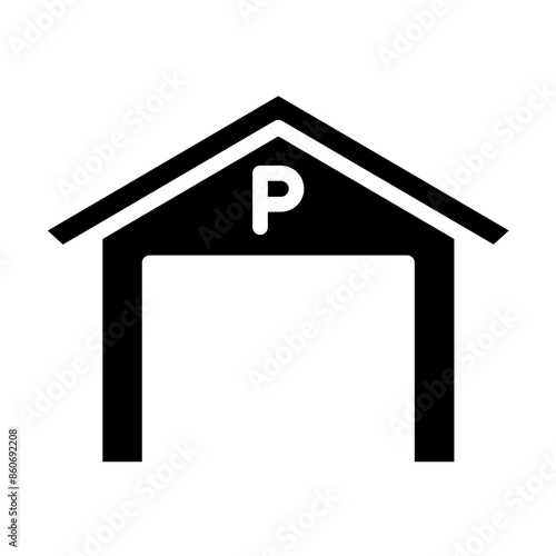 Vector Design Parking Garage Icon Style