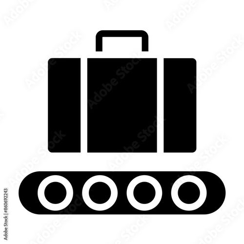 Vector Design Baggage Claim Icon Style