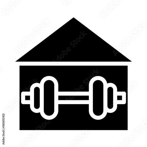 Vector Design Fitness Center Icon Style