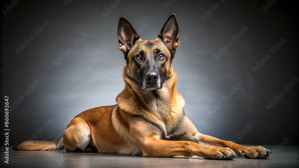 malinois in studio malinois in studio