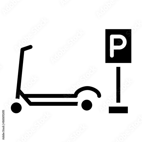 Vector Design Scooter Rental Icon Style