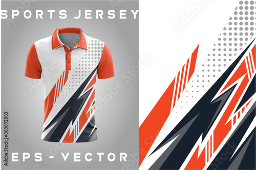 Sports Jersey Vector Illustration Background EPS