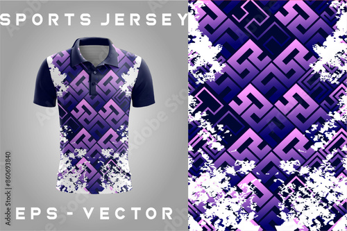 Sports Jersey Vector Illustration Background EPS
