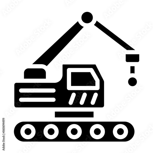 Vector Design Demolition Icon Style