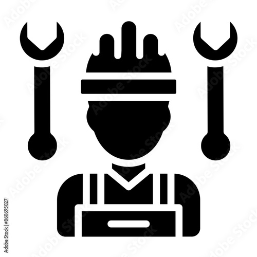 Vector Design Subcontractor Icon Style
