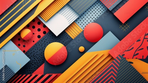 Geometric patterns for financial literacy month