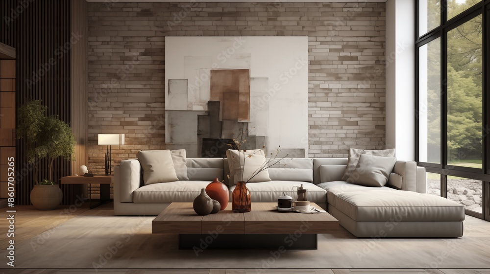 Modern Living Room Background. Contemporary Interior Design Modern Living Room Background. Contemporary Interior Design