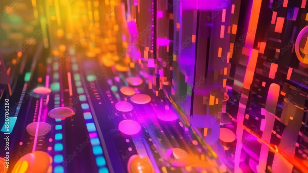 Computer Screen Displaying Numerous Buttons, Create a visual representation of the growing popularity and mainstream acceptance of digital currencies Computer Screen Displaying Numerous Buttons, Create a visual representation of the growing popularity and mainstream acceptance of digital currencies