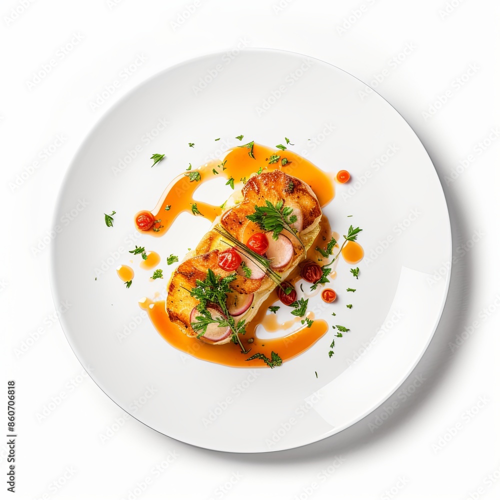 Famous food dish Isolated on a white background Famous food dish Isolated on a white background