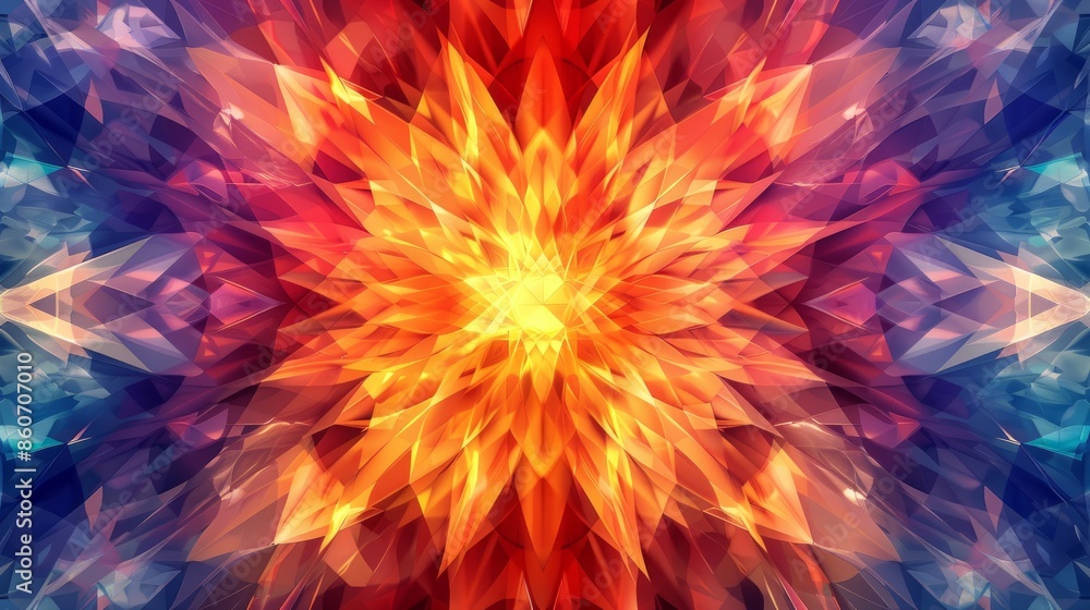 Vibrant kaleidoscopic abstract background Vibrant kaleidoscopic abstract background