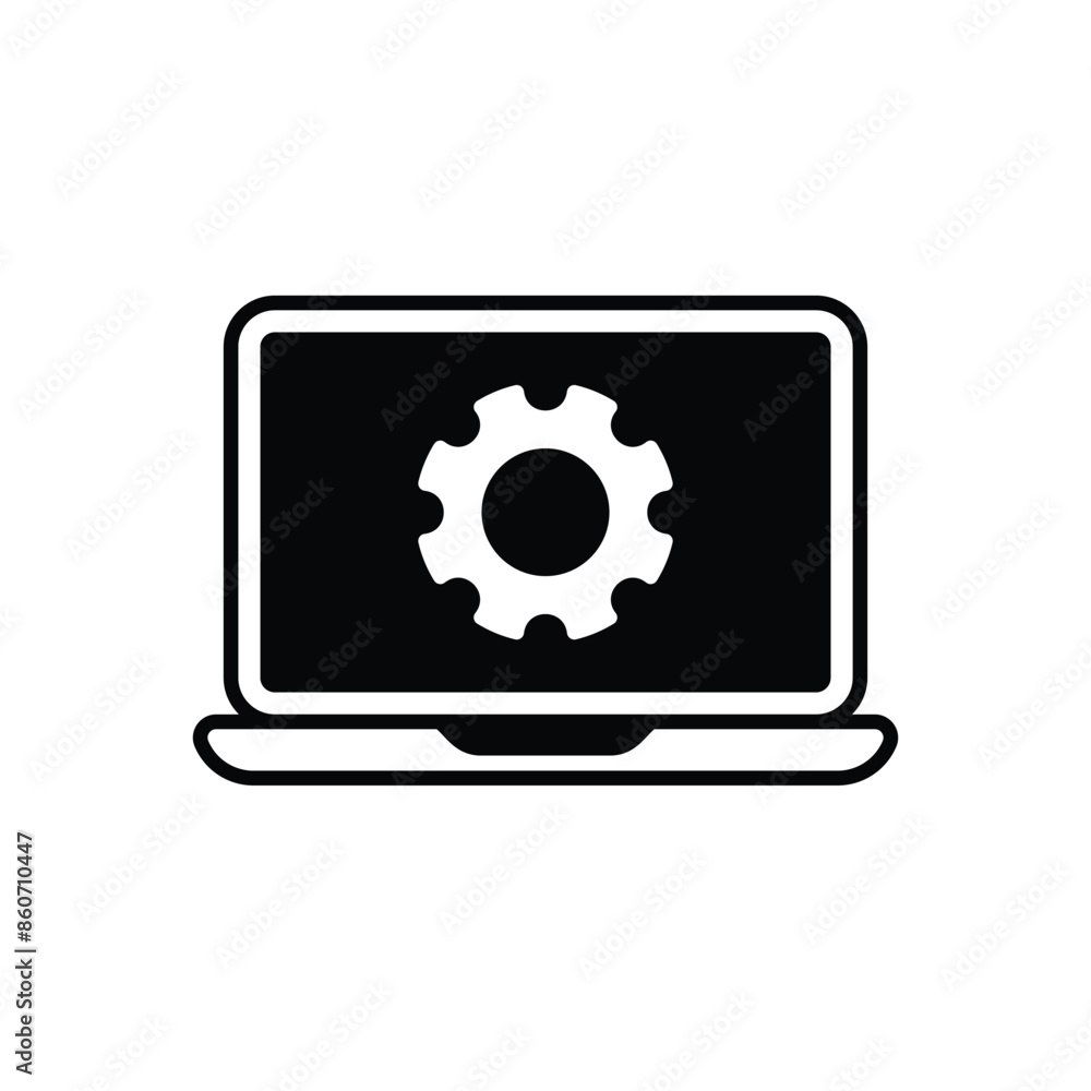 Laptop vector icon