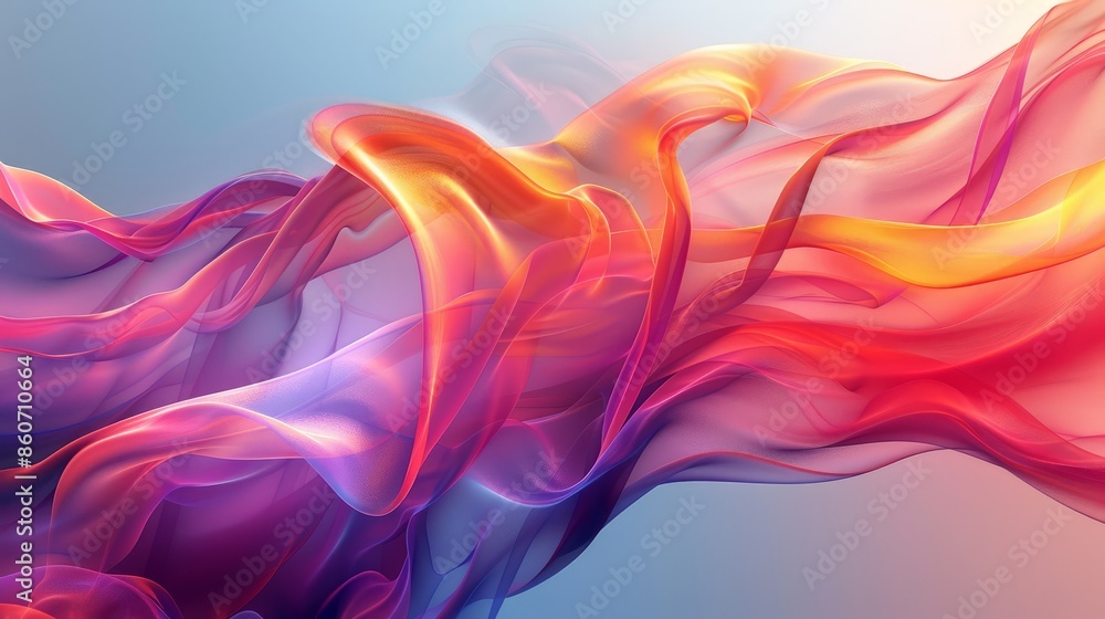 Fototapeta premium Abstract lines on a bright background