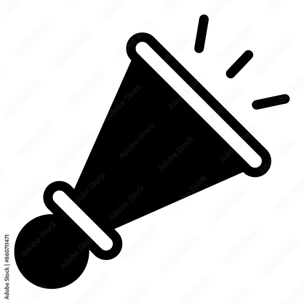 trumpet  glyph  icon vector illustration isolated on white background