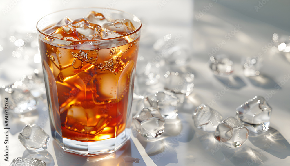 glass of tasty cold ice tea glass of tasty cold ice tea