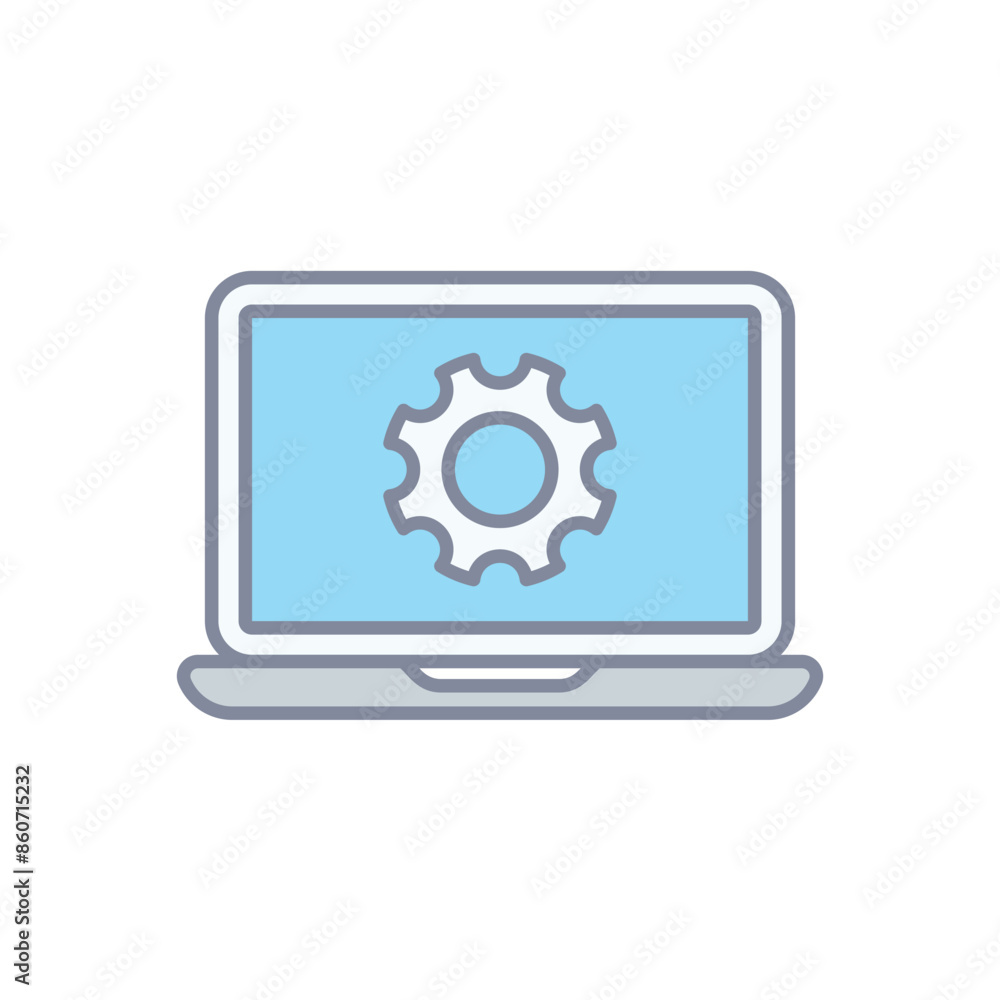 Laptop vector icon Laptop vector icon