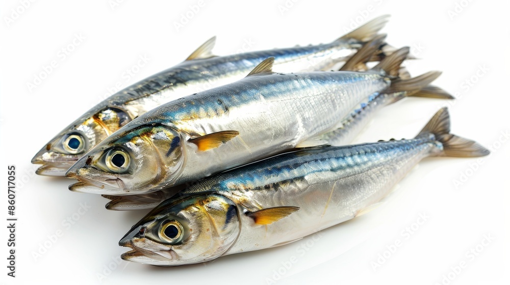 Herring salted raw fish isolated on white wallpaper background Herring salted raw fish isolated on white wallpaper background