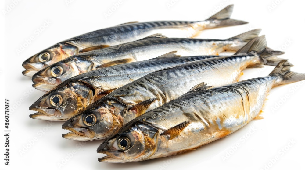 Herring salted raw fish isolated on white wallpaper background Herring salted raw fish isolated on white wallpaper background