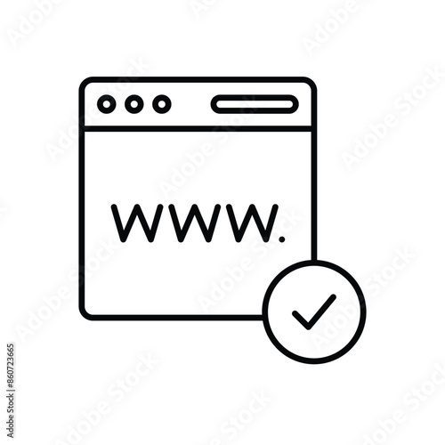 Domain vector icon