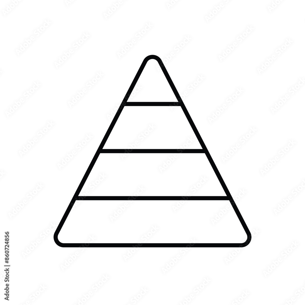 Pyramid vector icon Pyramid vector icon