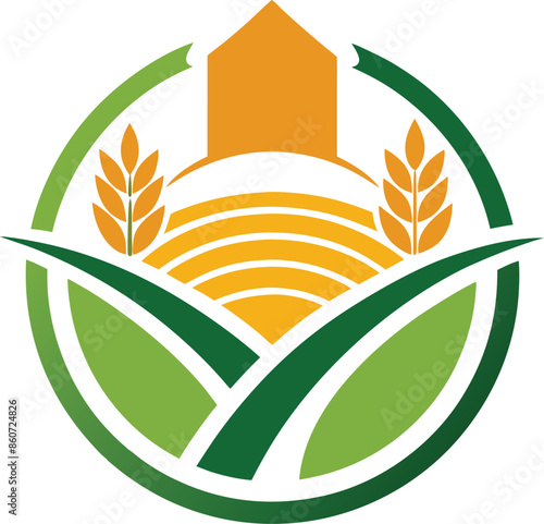 Agricultural vector company logo