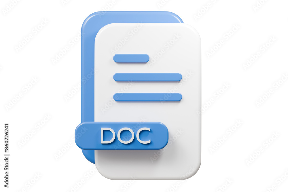 3d file doc icon. minimal word document icon. document form. business work company icon concept. 3d render. 3d file doc icon. minimal word document icon. document form. business work company icon concept. 3d render.