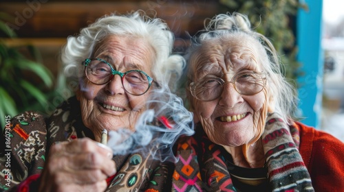Elders smoking marijuana