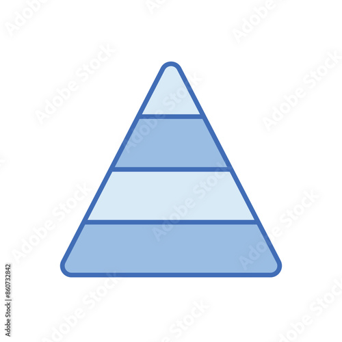 Pyramid vector icon