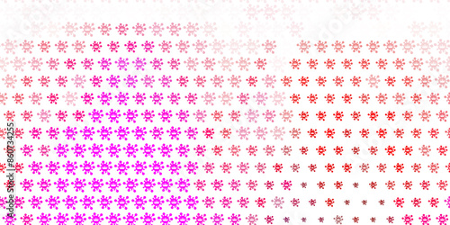 Light Pink, Yellow vector template with flu signs.