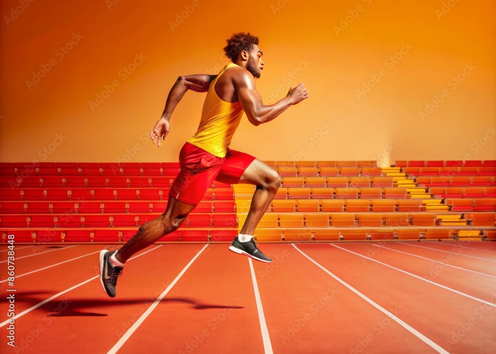 Obraz premium runner running on track
