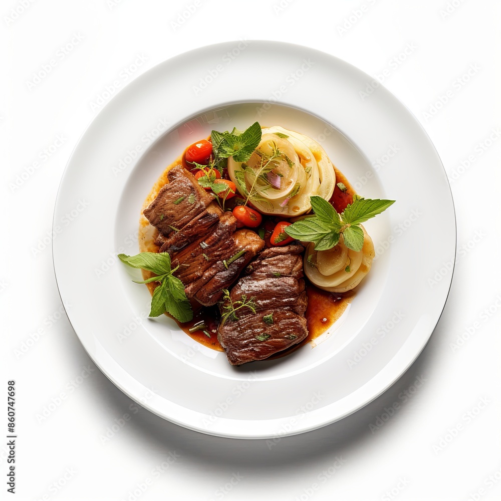 Famous food dish Isolated on a white background Famous food dish Isolated on a white background
