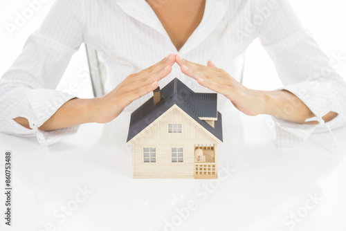 Real estate insurance concept. Protect Your House