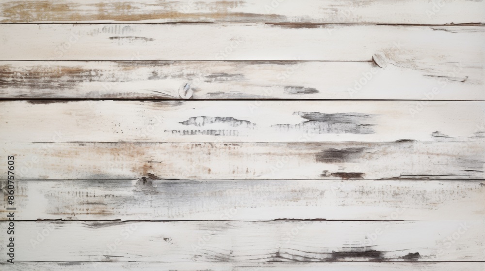 A top-down shot of whitewashed wooden planks, showcasing a distressed and worn finish with visible brush strokes and textures, adding to the overall shabby chic aesthetic. A top-down shot of whitewashed wooden planks, showcasing a distressed and worn finish with visible brush strokes and textures, adding to the overall shabby chic aesthetic.