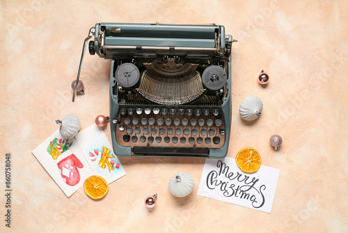 Vintage typewriter with Chr...