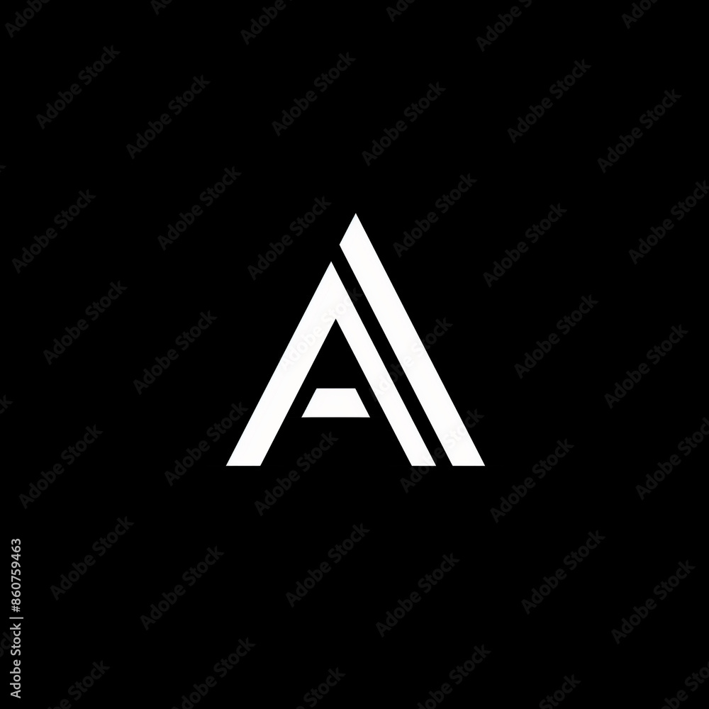 a logo, Use the letter A to create a logo with simple lines and flat lines a logo, Use the letter A to create a logo with simple lines and flat lines