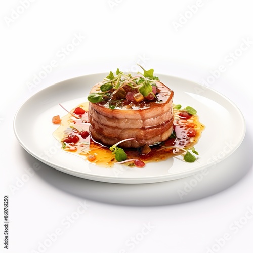 Famous food dish Isolated on a white background